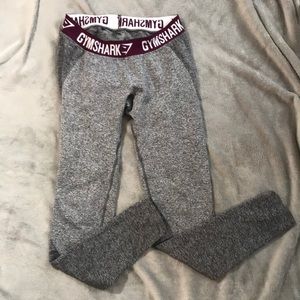 Gymshark Flex Leggings Charcoal/Deep Plum Size M